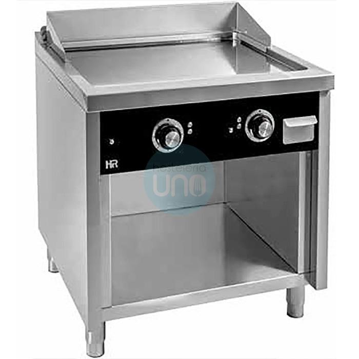 Frytop Eléctrico Trifásico Placa 80x75 cm Cromo Duro, con Armario, 2 Quemadores, Fondo 75 cm, HR Fainca FTE7508ECR Frytop Eléctrico Trifásico Placa 80x75 cm Cromo Duro, con Armario, 2 Quemadores, Fondo 75 cm, HR Fainca FTE7508ECR