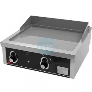 Frytop Cromo Duro a Gas 80x75 cm, 2 Quemadores, Sobremesa, Fondo 75 cm, HR Fainca FT7508SCR