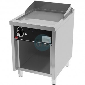 Frytop Cromo Duro a Gas, Placa 60x75 cm, 1 Quemador, Fondo 75 cm, HR Fainca FT7506ECR