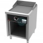 Frytop Eléctrico Trifásico Placa 60x75 cm Rectificada, con Mueble, 1 Quemador, Fondo 75 cm, HR Fainca FTE7506E