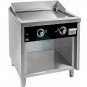 Frytop Eléctrico Trifásico Placa 80x75 cm Rectificado, con Armario, 2 Quemadores, Fondo 75 cm, HR Fainca FTE7508E