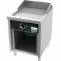 Frytop Eléctrico Trifásico Placa Cromo Duro 60x75 cm, con Mueble, 1 Quemador, Fondo 75 cm, HR Fainca FTE7506ECR