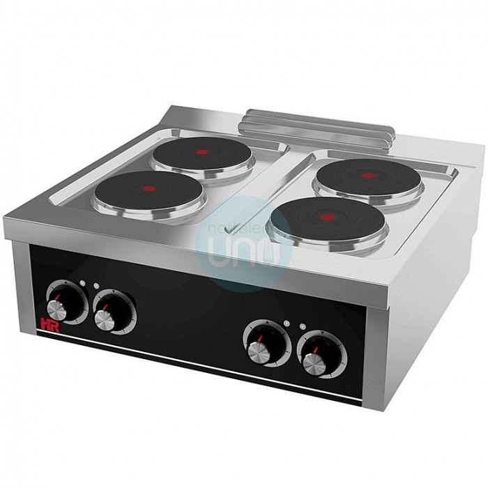 Cocina Eléctrica Trifásica, 4 Placas, 80 cm Ancho, Fondo 75 cm, HR Fainca CE4P750S Cocina Eléctrica Trifásica, 4 Placas, 80 cm Ancho, Fondo 75 cm, HR Fainca CE4P750S