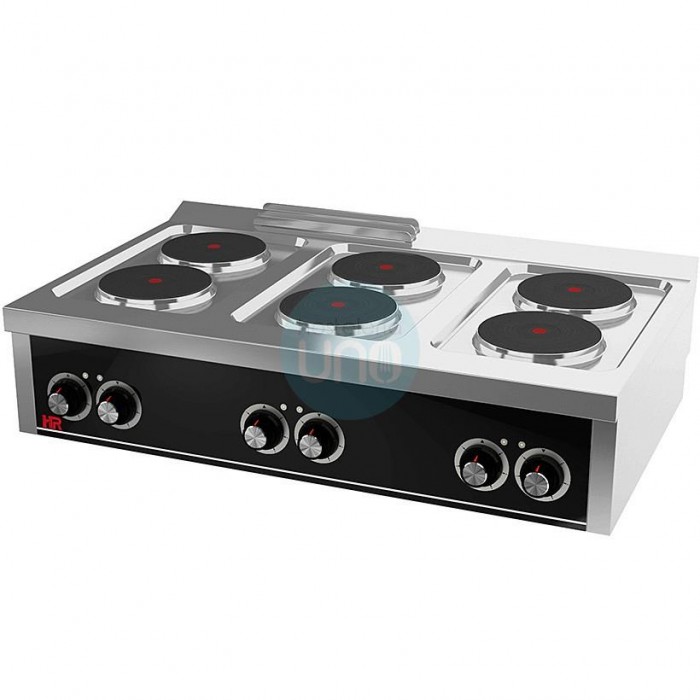 Cocina Eléctrica Trifásica, 6 Placas, 1,2 Metros Ancho, Fondo 75 cm, HR Fainca CE6P750S Cocina Eléctrica Trifásica, 6 Placas, 1,2 Metros Ancho, Fondo 75 cm, HR Fainca CE6P750S