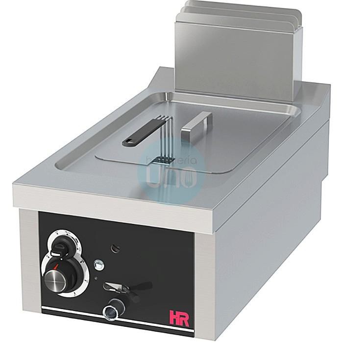 Freidora a Gas de Sobremesa, 1 Cuba de 12 Litros, 40 cm Ancho, Fondo 75 cm, Grifo Vaciado, HR Fainca FDG12L750S Freidora a Gas de Sobremesa, 1 Cuba de 12 Litros, 40 cm Ancho, Fondo 75 cm, Grifo Vaciado, HR Fainca FDG12L750S