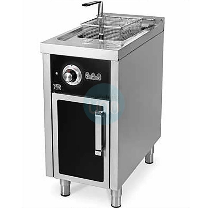 Freidora Eléctrica Trifásica, 15 Litros, Armario con Puerta Negra, Fondo 75 cm, HR Fainca Freidora Eléctrica Trifásica, 15 Litros, Armario con Puerta Negra, Fondo 75 cm, HR Fainca