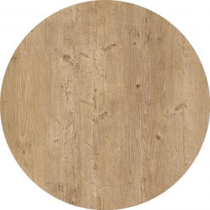 2 Tableros de mesa werzalit wer-woodart, avalon pine 4729, 80 cms de diámetro - 2 unidades