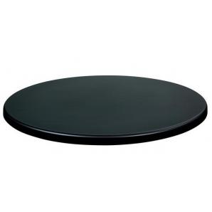 2 Tableros de mesa werzalit wer-uniart, negro 3190, 60 cms de diámetro - 2 unidades