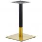 2 Bases de mesa versalles new 72 cudo, dorada y negra, 45 x 45 cms, altura 72 cms - 2 unidades