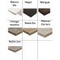2 Tableros de melamina 30 mm, roble ele, 60 x 60 cms - 2 unidades