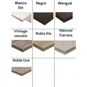 2 Tableros de melamina 30 mm, roble uve, 80 x 80 cms - 2 unidades