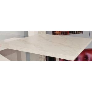 2 Tableros de melamina 30 mm, mármol carrara, 80 x 80 cms - 2 unidades