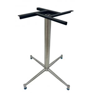 2 Bases de mesa paudy, acero inoxidable, base de 63 x 63 cms, altura 72 cms - 2 unidades