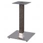 2 Bases de mesa olby 72, columna revestida, base de acero de 8 mm. 45 x 45 cm, altura 72 cms - 2 unidades