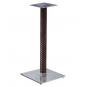 2 Bases de mesa olby 110, alta, columna revestida, base de acero de 8 mm. 45 x 45 cm, altura 110 cms - 2 unidades