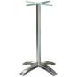 2 Bases de mesa milan 110, alta, 4 brazos, aluminio* - 2 unidades