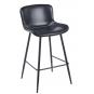 4 Taburetes samper, metal, similpiel vintage negra - 4 unidades