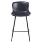 4 Taburetes samper, metal, similpiel vintage negra - 4 unidades