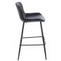 4 Taburetes samper, metal, similpiel vintage negra - 4 unidades