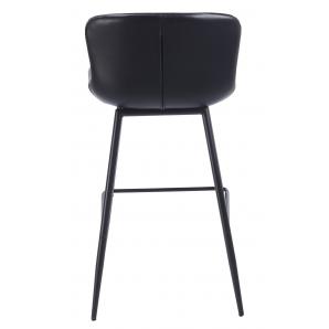 4 Taburetes samper, metal, similpiel vintage negra - 4 unidades
