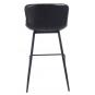 4 Taburetes samper, metal, similpiel vintage negra - 4 unidades