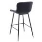 4 Taburetes samper, metal, similpiel vintage negra - 4 unidades