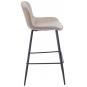 4 Taburetes samper, metal, similpiel vintage gris - 4 unidades