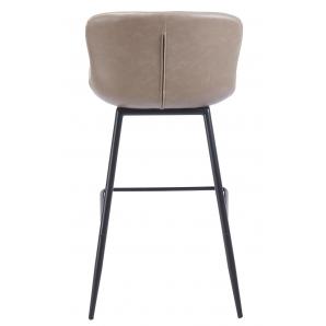 4 Taburetes samper, metal, similpiel vintage gris - 4 unidades