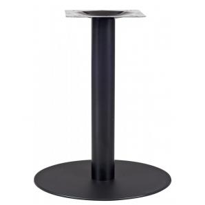 2 Bases de mesa bombay 60, tubo redondo, negra, base de acero de 8 mm. 60 cms de diámetro, altura 72 cms - 2 unidades