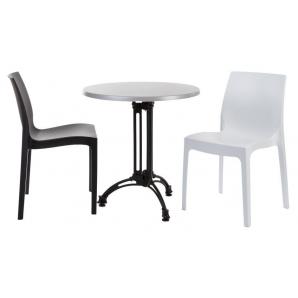 Base de mesa eiffel new, aluminio, 3 pies, negra, altura 70 cms