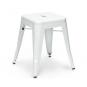 4 Taburetes tol ek limited 46, bajo, acero, blanco - 4 unidades