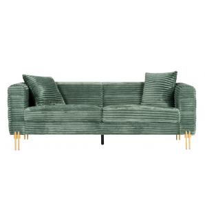 Sofá larios, 3 plazas, tejido corduroy verde claro