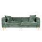 Sofá larios, 3 plazas, tejido corduroy verde claro