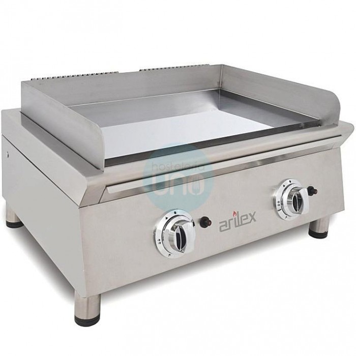 Plancha Frytop a Gas Cromo Duro 15 mm Espesor, 70 cm Ancho, 2 Válvulas, 4 Quemadores, Arilex Smash AR70FRY Plancha Frytop a Gas Cromo Duro 15 mm Espesor, 70 cm Ancho, 2 Válvulas, 4 Quemadores, Arilex Smash AR70FRY