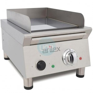 Plancha Frytop Eléctrica Cromo Duro 15 mm Espesor, 40 cm Ancho, 1 Mando, 1 Contactor, Trifásica, Arilex Smash AR40FRYE