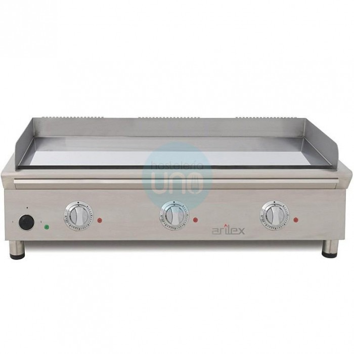 Plancha Frytop Eléctrica Cromo Duro 15 mm Espesor, 1 Metro Ancho, 3 Mandos, 3 Contactores, Trifásica, Arilex Smash AR100FRYE Plancha Frytop Eléctrica Cromo Duro 15 mm Espesor, 1 Metro Ancho, 3 Mandos, 3 Contactores, Trifásica, Arilex Smash AR100FRYE