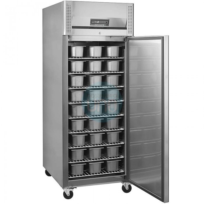 Congelador Acero inoxidable, 54 Cubetas Heladeras, Fondo 1 Metro, Ruedas, 850 Litros, Pastelería Heladería, TEFCOLD Congelador Acero inoxidable, 54 Cubetas Heladeras, Fondo 1 Metro, Ruedas, 850 Litros, Pastelería Heladería, TEFCOLD