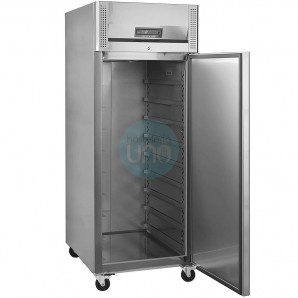 Congelador Acero inoxidable, 54 Cubetas Heladeras, Fondo 1 Metro, Ruedas, 850 Litros, Pastelería Heladería, TEFCOLD