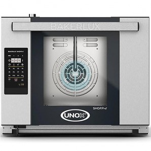 Horno Eléctrico Ecológico con Campana, Humidificador, 4 Bandejas 46x33, Digital, UNOX Bakerlux Shop.Pro™ LED Arianna