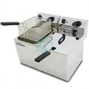 Freidora Eléctrica Sobremesa, Doble Cuba 10+10 Litros, Arilex