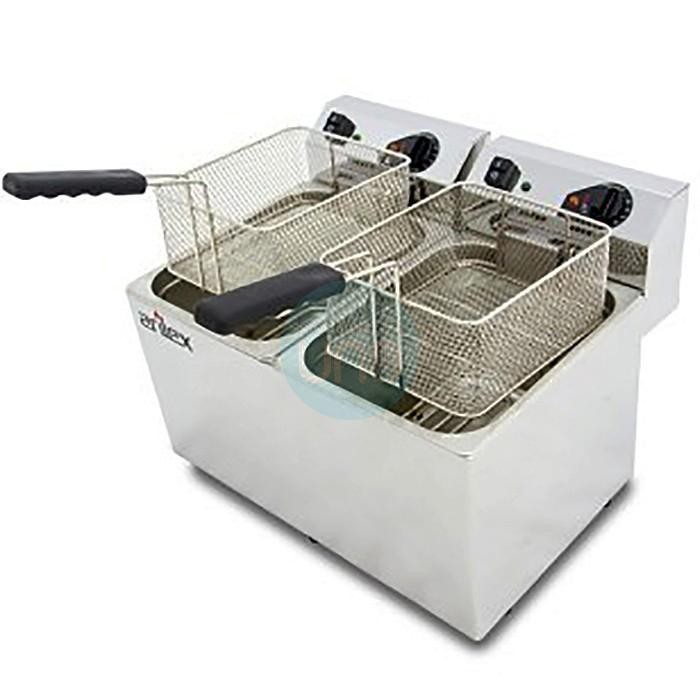 Freidora Eléctrica Sobremesa, Doble Cuba 10+10 Litros, Arilex