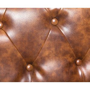 Sofá chester, 2 plazas, similpiel cuero viejo