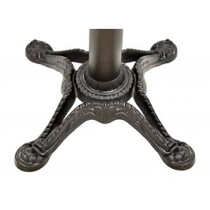 2 Bases de mesa ródano, fundición, negra, base de 58 x 58 cms, altura 75 cms - 2 unidades