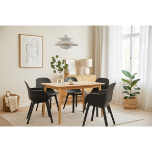 Mesa transilvania, madera natural, 120 x 75 cms