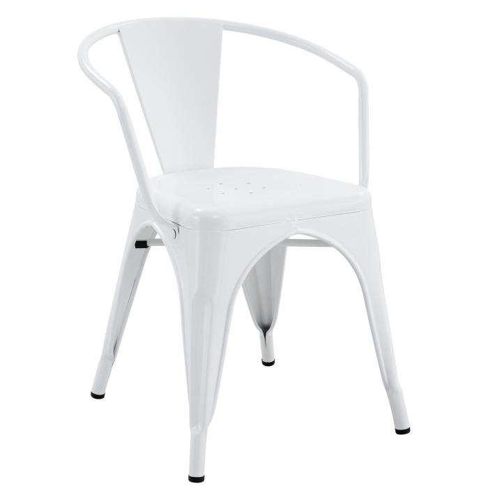 5 Sillones tol ek limited, acero, blanco - 5 unidades