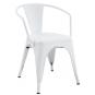 5 Sillones tol ek limited, acero, blanco - 5 unidades