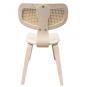 2 Sillas corbel, contrachapado de madera de hevea, rejilla, acabado natural - 2 unidades