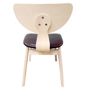 2 Sillas dublin, contrachapado de madera de hevea, natural, similpiel marrón - 2 unidades