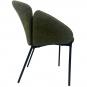 2 Sillones giorgio, metal, tapizado chenilla verde bosque - 2 unidades