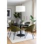 2 Sillones giorgio, metal, tapizado chenilla verde bosque - 2 unidades